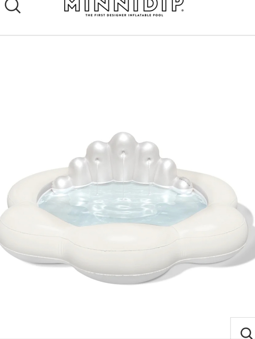 The Coastal Pearl Seashell Fountain Pool